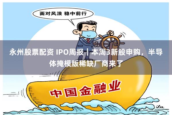 永州股票配资 IPO周报｜本周3新股申购，半导体掩模版稀缺厂商来了